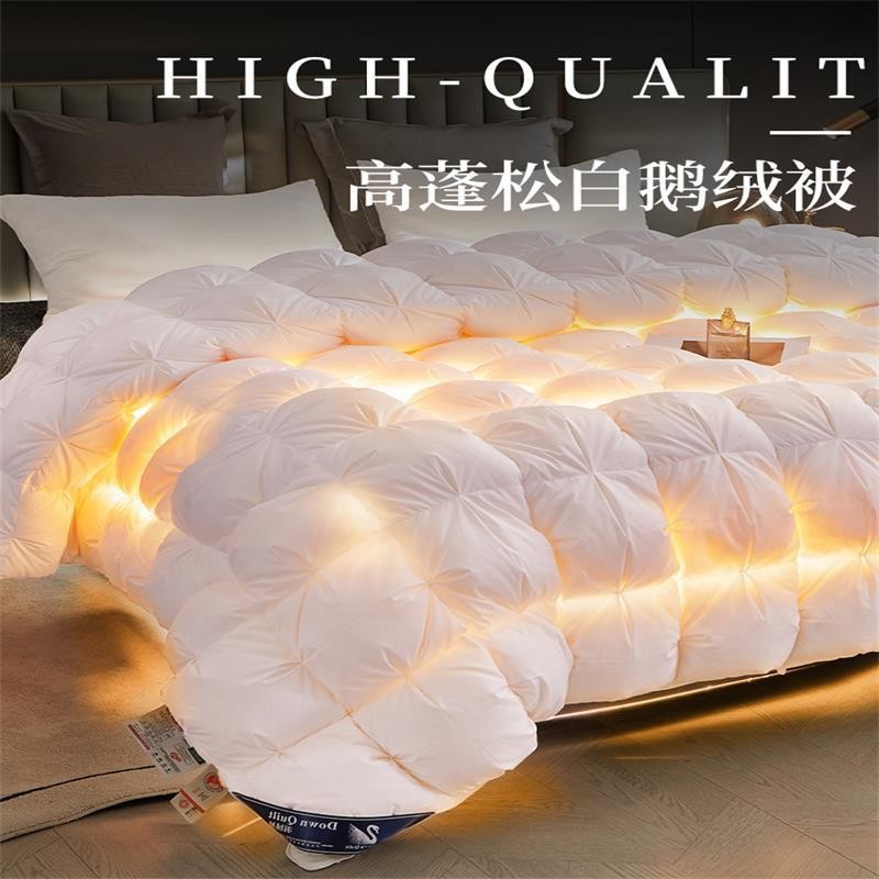 ハンガリーの羽毛布団の正規品a類95白のガチョウの毛は芯の純綿の冬にガチョウの毛に白いガチョウの毛の5a級の100ガチョウの毛で覆われています。