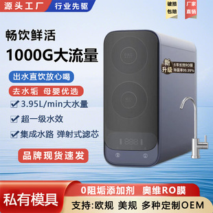 1000g Large Flow Reverse Osmosis Pure Water Machine Kitchen Tap Water Filter Water Purifier Smart Direct Drinking Water Purifier
