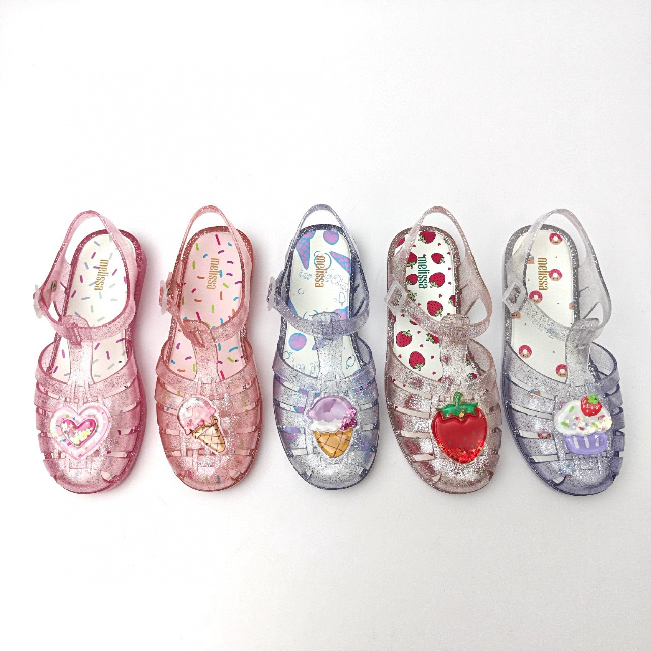 Мелисса детская сандалия melissa Baotou полый торт мороженое любви