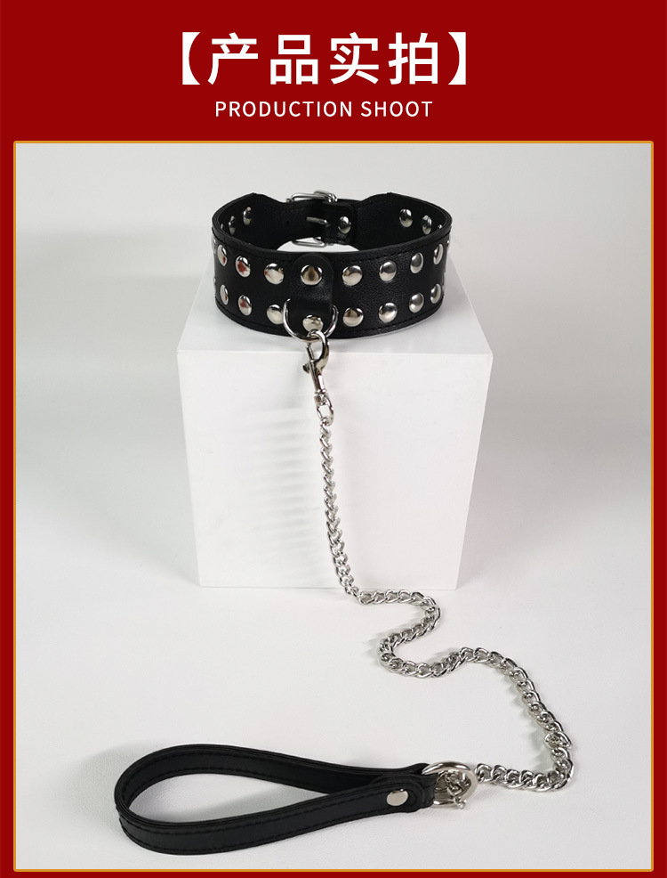 Jiuai SM Bondage Set 9-Piece Leather Restraint Kit with Collar and Mouth Ball — detail image 15