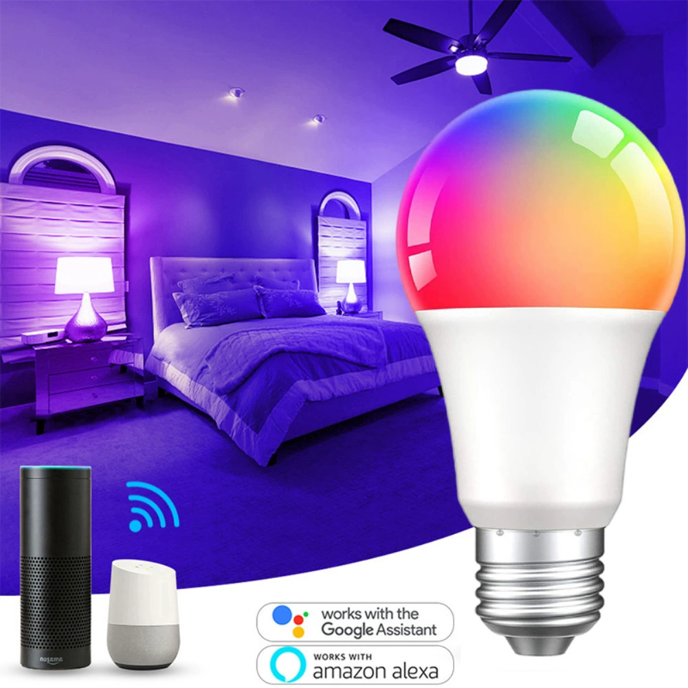 Умная лампочка Tuya Zigbee с RGBCW-регулировкой яркости и пятью режимами освещения