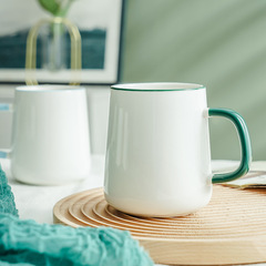 簡約北歐陶瓷ins風手繪馬克杯 logo文藝家用創意個性水杯子咖啡杯