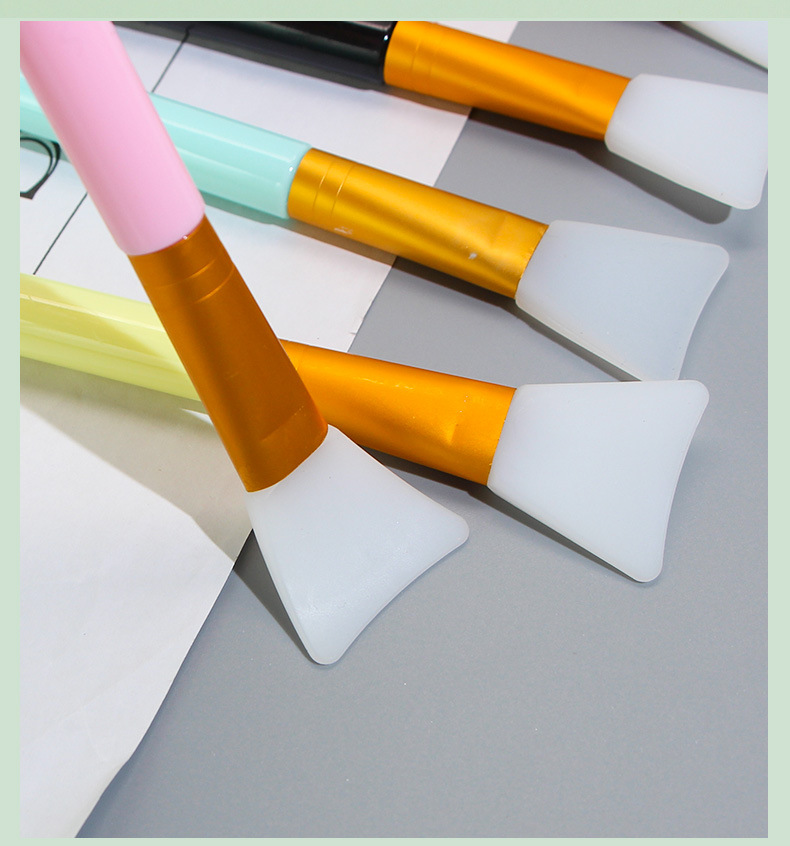 25g Weight Plastic Handgrip Makeup Brush Handle Type Mask Brushes Makeup Tools Types 1 Piece Quantity Alloy, Silica Gel Material Simple Style Style Simple Style Alloy Silica Gel Plastic Handgrip Mask Brushes 1 Piece 2