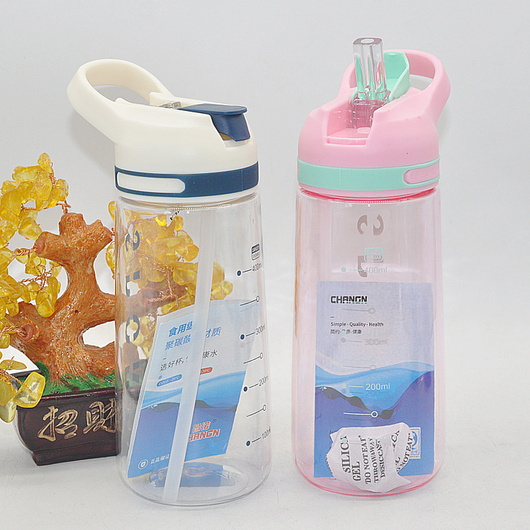 Tianyi nueva taza de agua de los niños PC taza de plástico taza lindo portátil taza masculina y femenina estudiantes de verano dibujos animados taza de agua