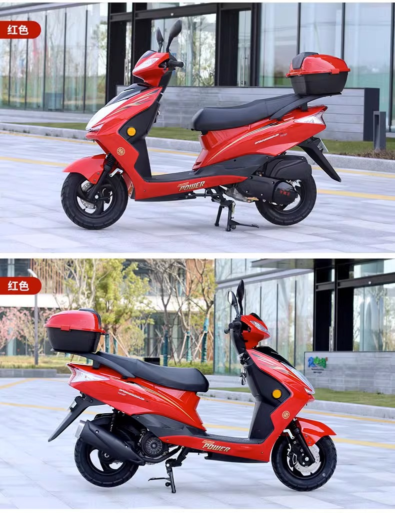 Factory Direct Sales of 125Cc Electric Injection Scooter, Ghost Fire Model, Complete Vehicle with Fuel-Assisted Motorbike