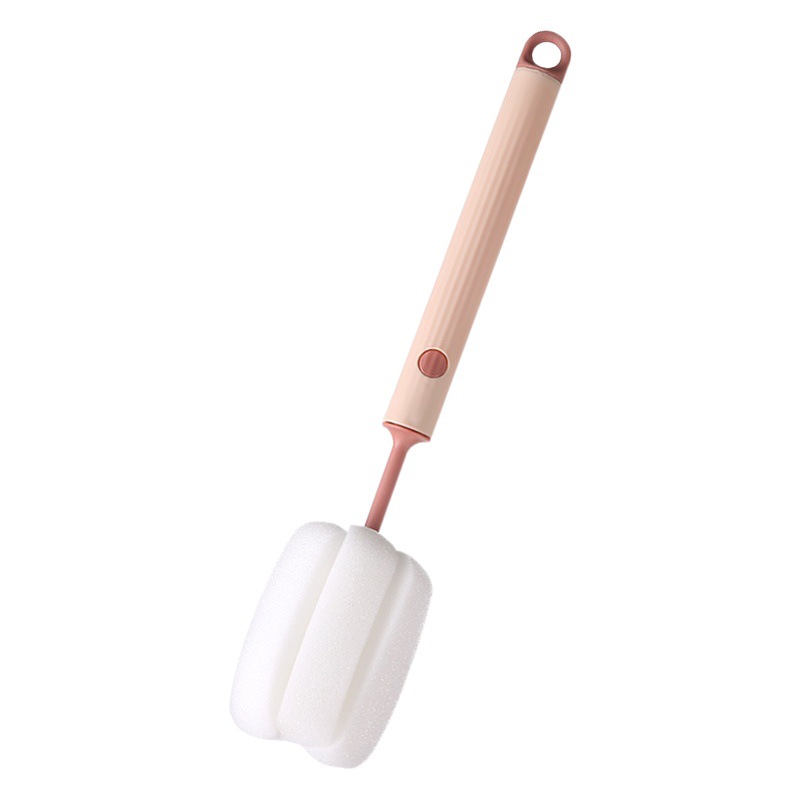 Esponja original cepillo de la Copa cepillo de limpieza desmontable hogar mango largo botella de leche cepillo vacío taza cepillo de limpieza a rayas cepillo colgante