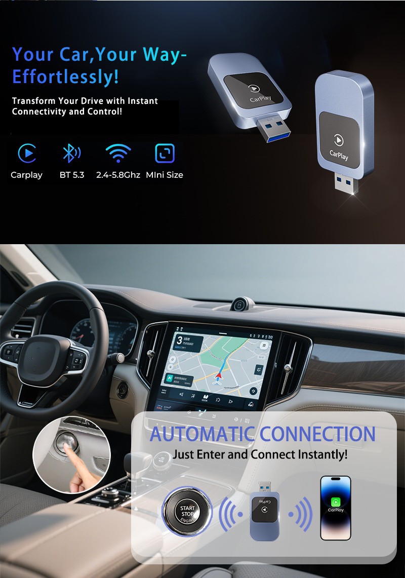 Wireless Carplay Box, a Cross-Border Hit, Smart Car-Machine Interconnection Carplay, Manufacturer Supplies Specifically for Apple
