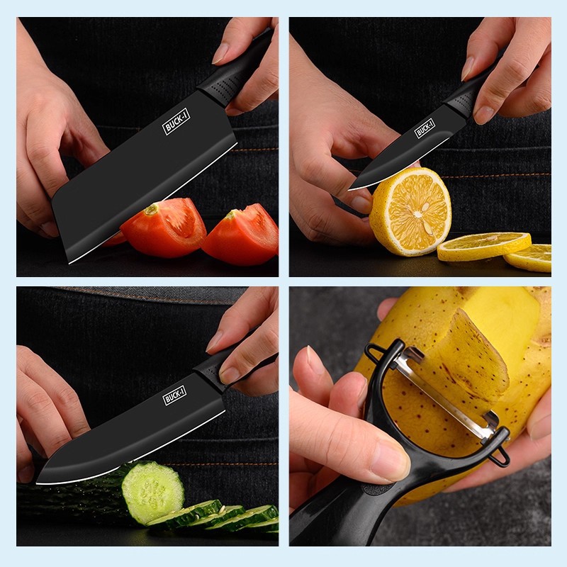 Cuchillo de cocina de acero inoxidable para cortar carne, cortar verduras, cortar frutas, conjunto completo de cuchillos de regalo en línea al por mayor un producto