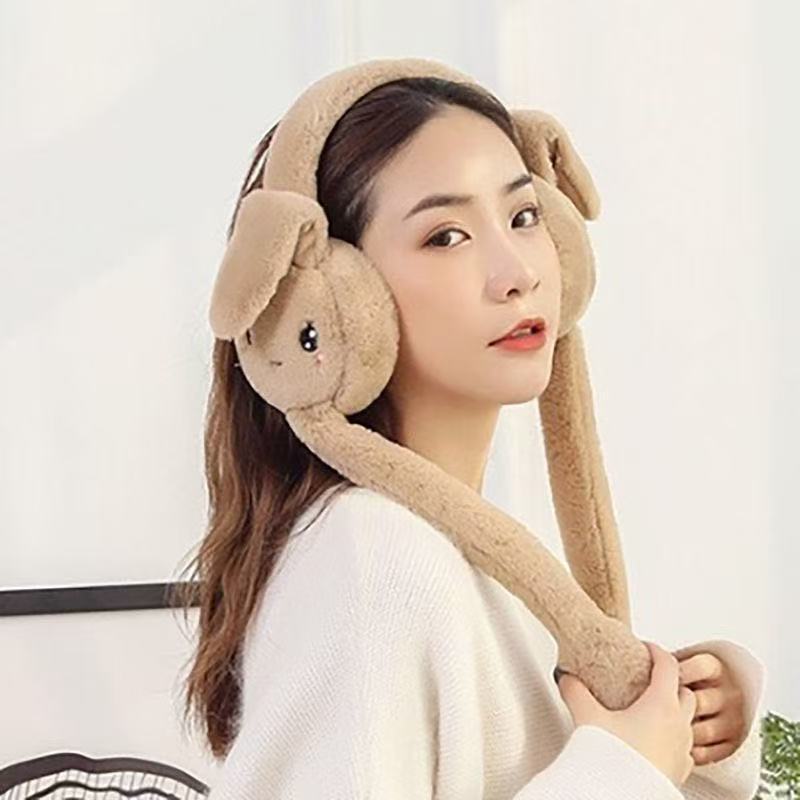 儿童可爱耳套韩版兔耳朵耳罩保暖护耳女童冬新款耳包加绒加厚耳暖|undefined