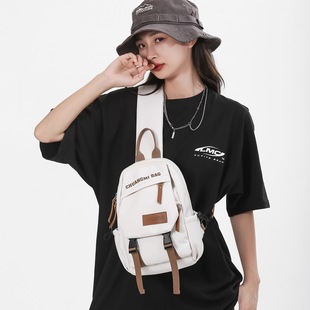 Cross-border Boys Crossbody Bag Trendy Small Satchel Casual Student Shoulder Bag Japanese Large Capacity Crossbody Bag Chest Bag for Women