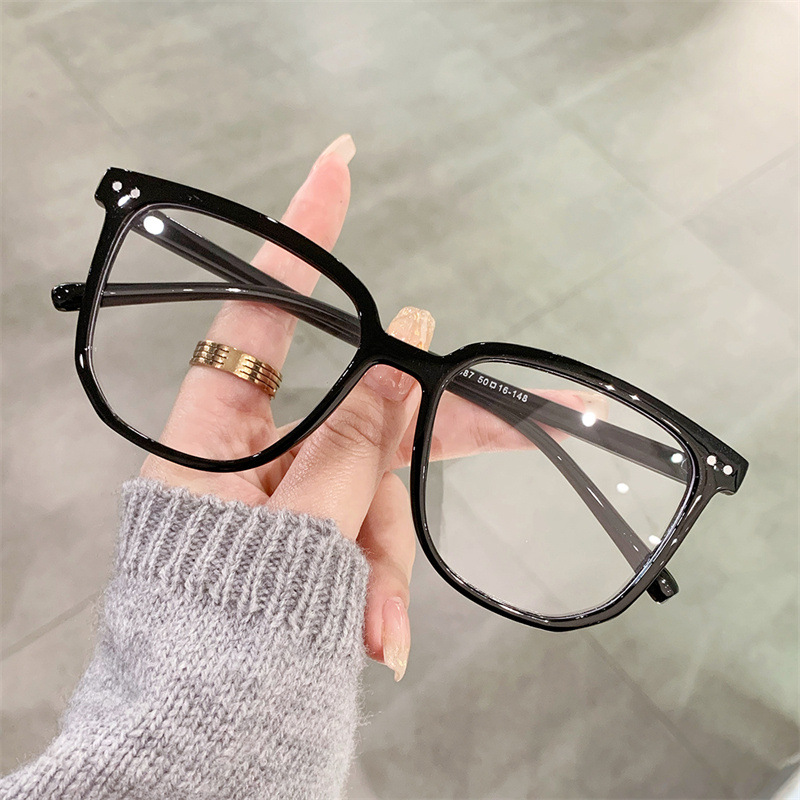 Fashionable brand plastic universal glasses for men and women