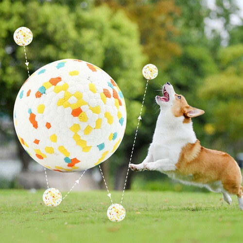 Dog Toys Golden Retriever Durable Chew Ball Grinding Dog Boredom Ball Teasing Shiba Inu Corgi Self-Having Large Dog Pet Training Ball