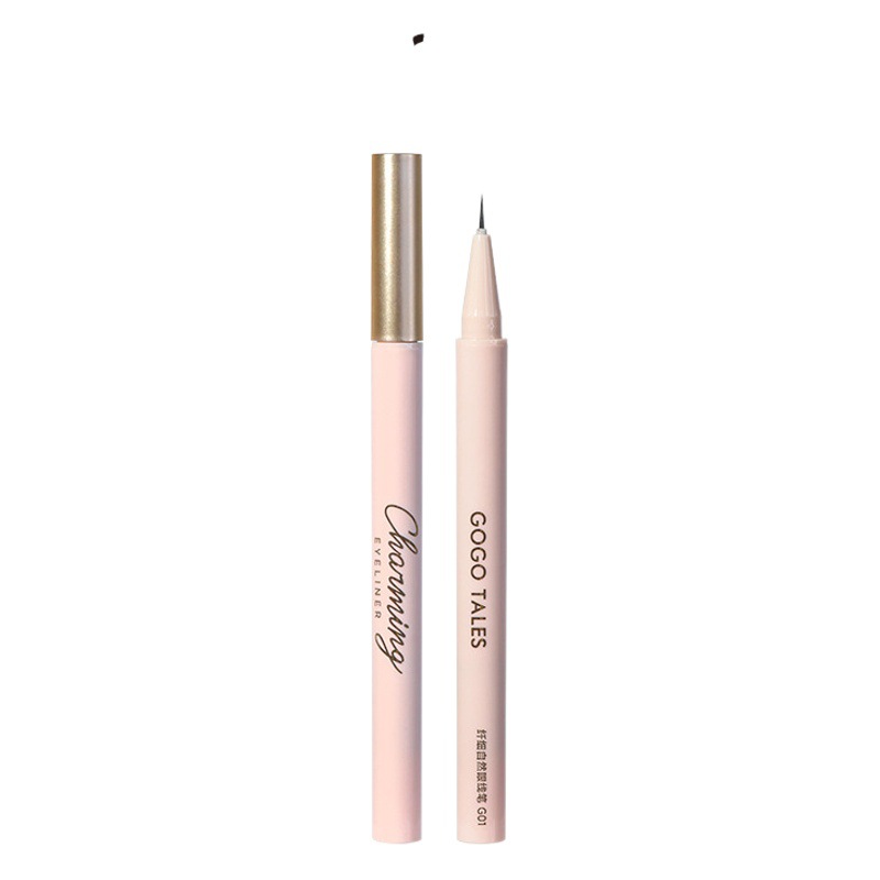 Gogo Tales Slim Natural Eyeliner Pen Waterproof, Sweatproof, Smudge-Proof, Quick-Drying for Beginners, Eye Puffiness Pen