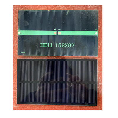 定制各类台灯太阳能层压板 HELI 152*87 5V400ma 2W透明PET层压板