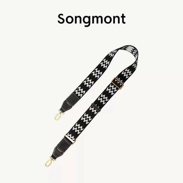 Tiger Tooth Shoulder Strap-Black and White (B Version Buckle)