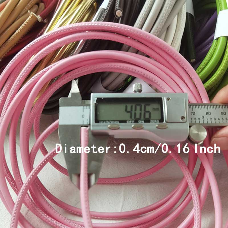 4mm Luojia Same Style Braided Sewing Core Pendant Jewelry Shoulder Strap Sachet Drawstring Keychain DIY Leather Rope Accessories