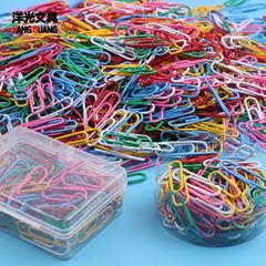 Colorful Silver Paper Clips #3 28mm Creative Stationery Office Study Supplies Bookmark Pins Bulk