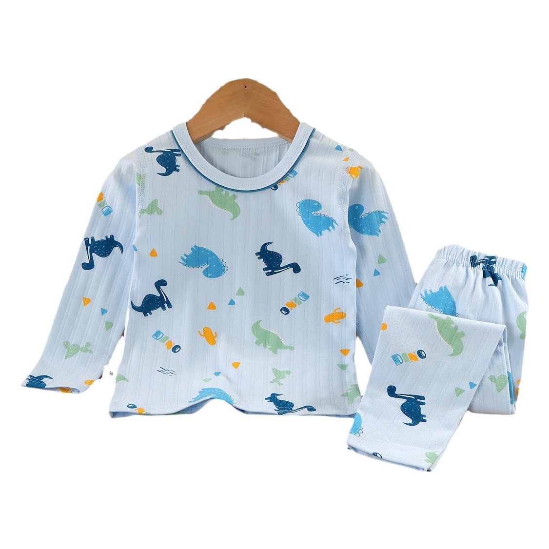 Ropa de otoño los niños pantalones largos traje y Niñas Ropa interior térmica lycra algodón sin hueso bottoming bebé homewear Pijamas