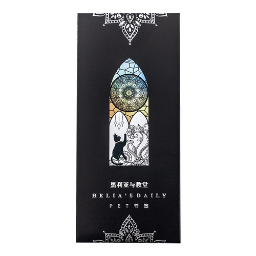 Good Day PET Bookmark Helia's Daily Series Cat Literary Account Creative Book Clips 6 Types