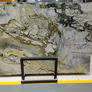 Island Green Marble Countertop Customization Natural Luxury Stone Hotel House Stone Interior Decoration