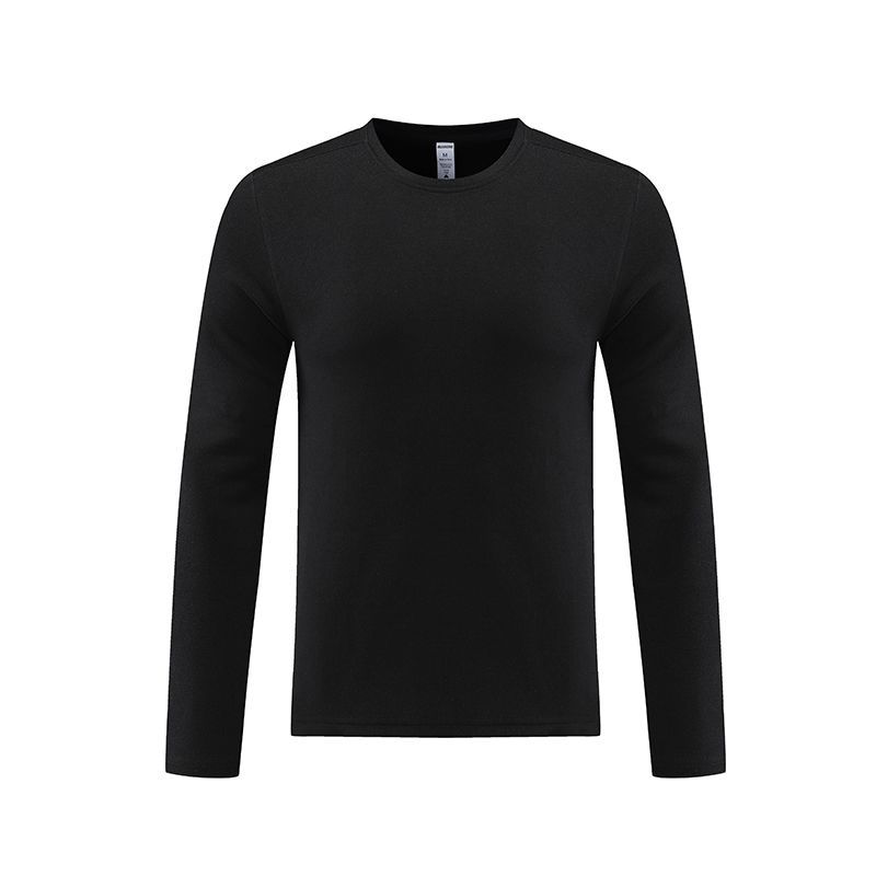 2022 Otoño e Invierno de color sólido de los hombres de manga larga Camiseta de los hombres de moda de los deportes juveniles suéter casual Camisa de fondo superior de los hombres