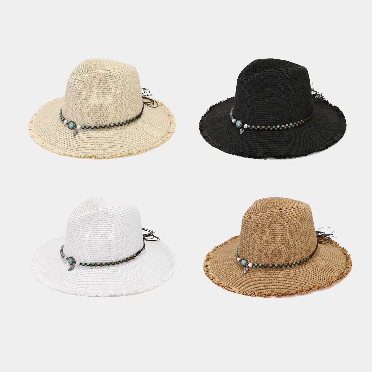 Amazon nuevo sombrero de sol de vacaciones hawaianas, sombrero panameño, sombrero de sol transpirable