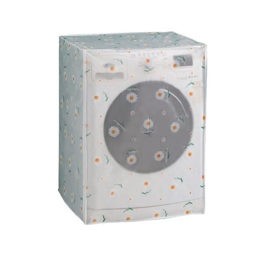 Washing Machine Cover Oxford Cloth Waterproof Sunproof Fully Automatic Drum Wave Semi-transparent Dustproof Cover Universal Cross-border Exclusive Supply