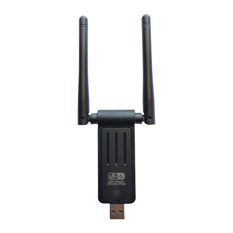 USB-беспроводная сетевая карта WiFi 6, драйвер-free, двойной диапазон, 5G, гигабитный, настольная компьютерная карта-приёмник передатчик, портативная внешняя