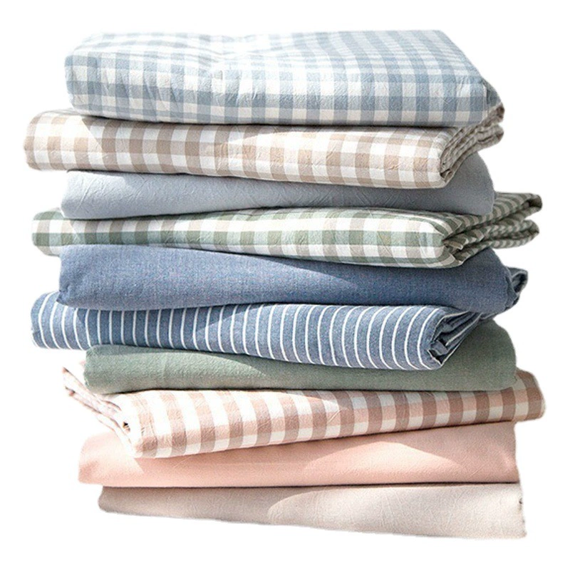 Промытый Хлопок Один Пододеяльник Без Печати Чистый Хлопок Один Пододеяльник Хороший Плед Хлопок Простой Японский Стиль Пододеяльник