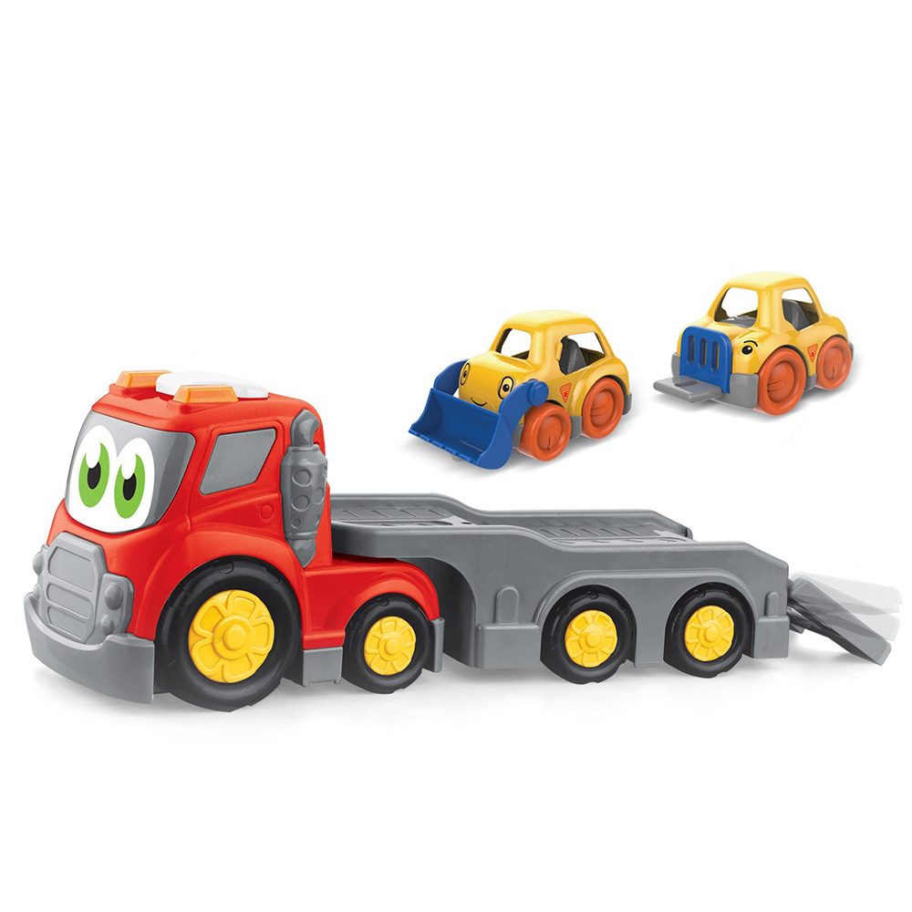 Hot Selling Wholesale Children's Inertial Light Sound Engineering Transport Vehicle Toy