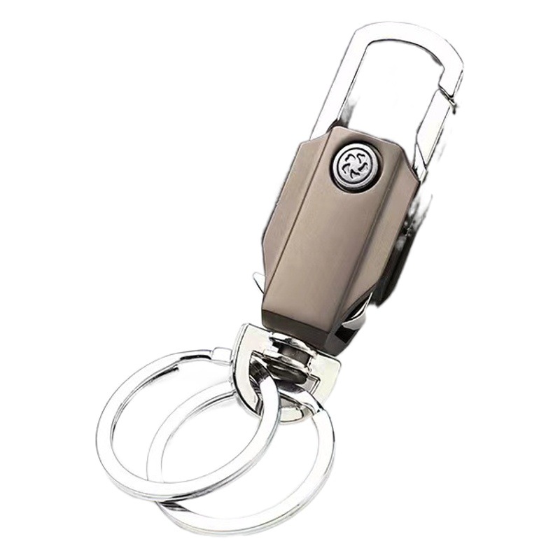 Multifunctional Keychain Fidget Spinner with Pocket Knife Bottle Opener Phone Holder Double Ring Creative Multifunction Keychain
