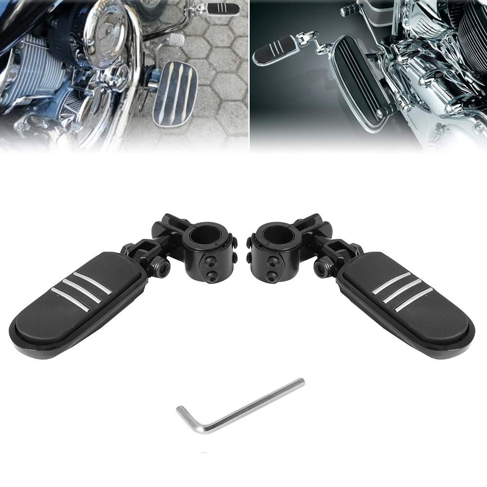 Harley Motorcycle Modified Front Bumper Guard Bar Footrest Bracket Bumper Rest Pedal Footpeg Footstaple