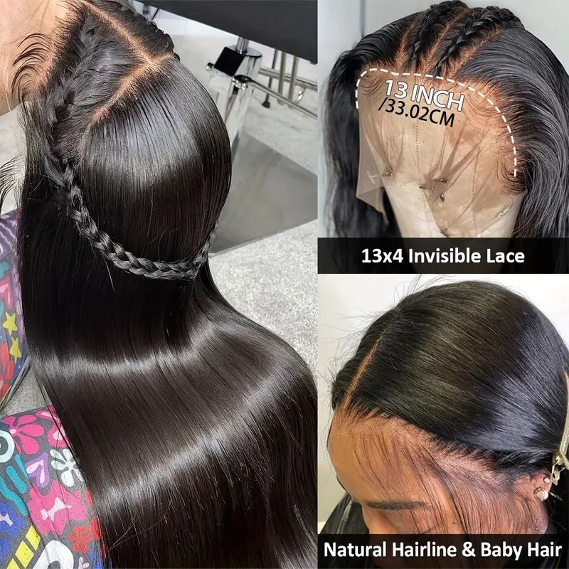 Comercio exterior transfronterizo de moda larga pelo recto pelucas de encaje de venta caliente africana frente a cabello recto natural cubierta de cabeza
