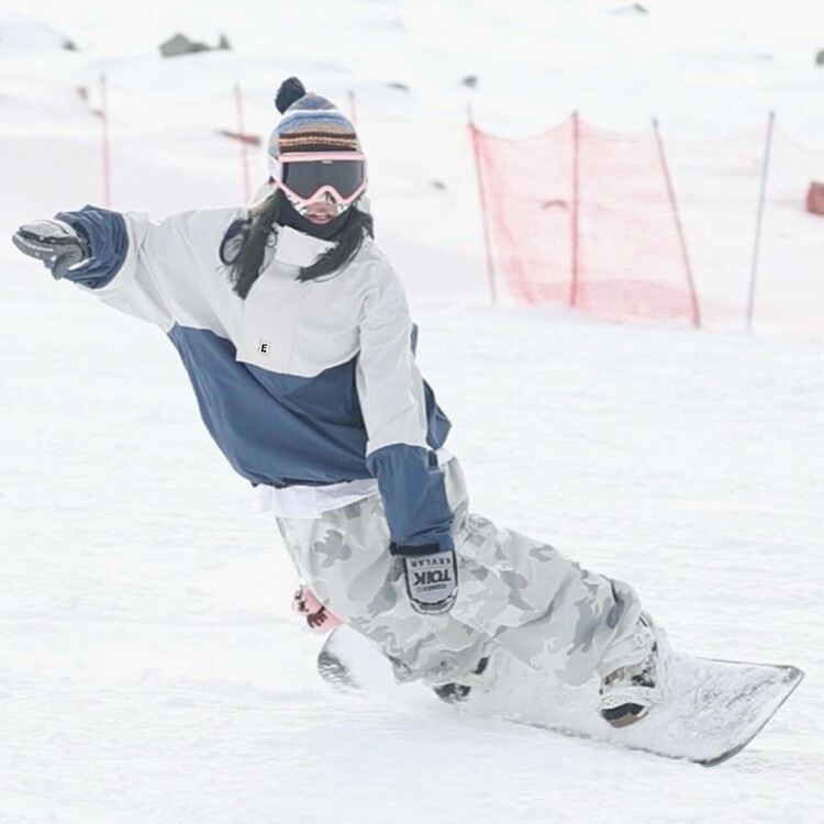 Camouflage Travel Ski Suit Snow Jacket and Pants for Women and Men, Fleece-Lined Couple's Coat, Single and Double Board Waterproof Gear