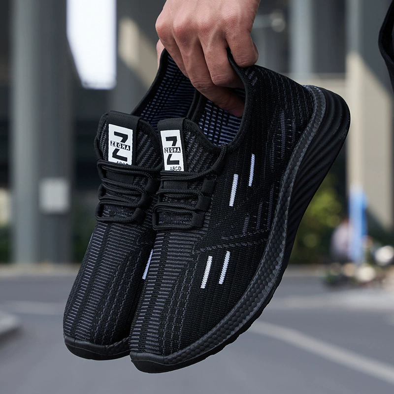 Спортивная обувь оптовая черная весна кокосовая обувь мужская беговая обувь сетка мужская ходока обувь мужская обувь весна мужская обувь отец обувь