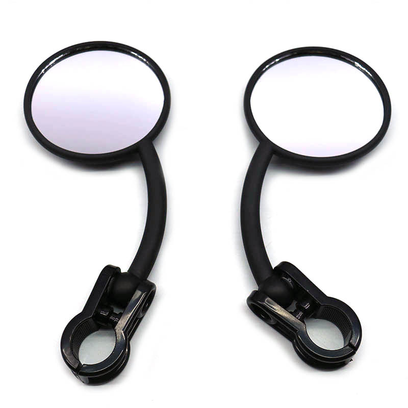 Moxin motorcycle modified electric bicycle universal 22mm handlebar snap-on mirror retro small round mirror