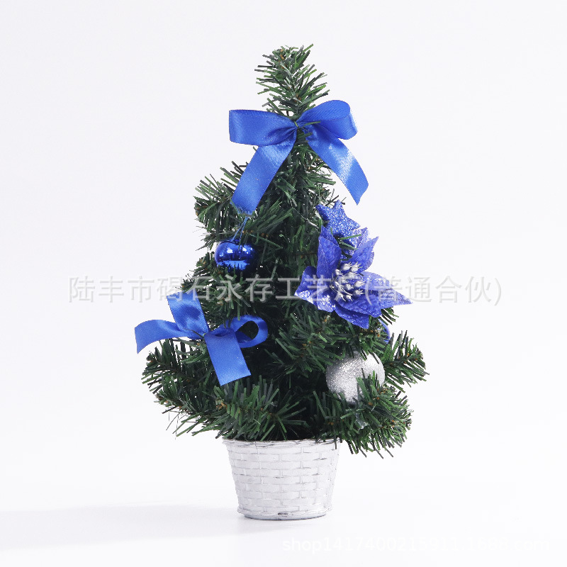 Navidad árbol decoración fábrica directa mini árbol artificial decoraciones familia Navidad regalos 20cm