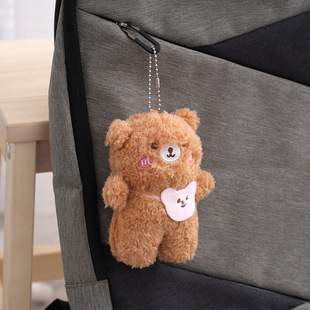 Couple bear doll pendant wholesale bag pendant keychain student schoolbag decoration doll pendant gift