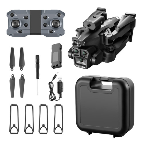 K10MAX Cross-border Drone with Obstacle Avoidance, Remote Control, Long Battery Life, Light Flow, Triple Camera HD Aerial Photography, Quadcopter
