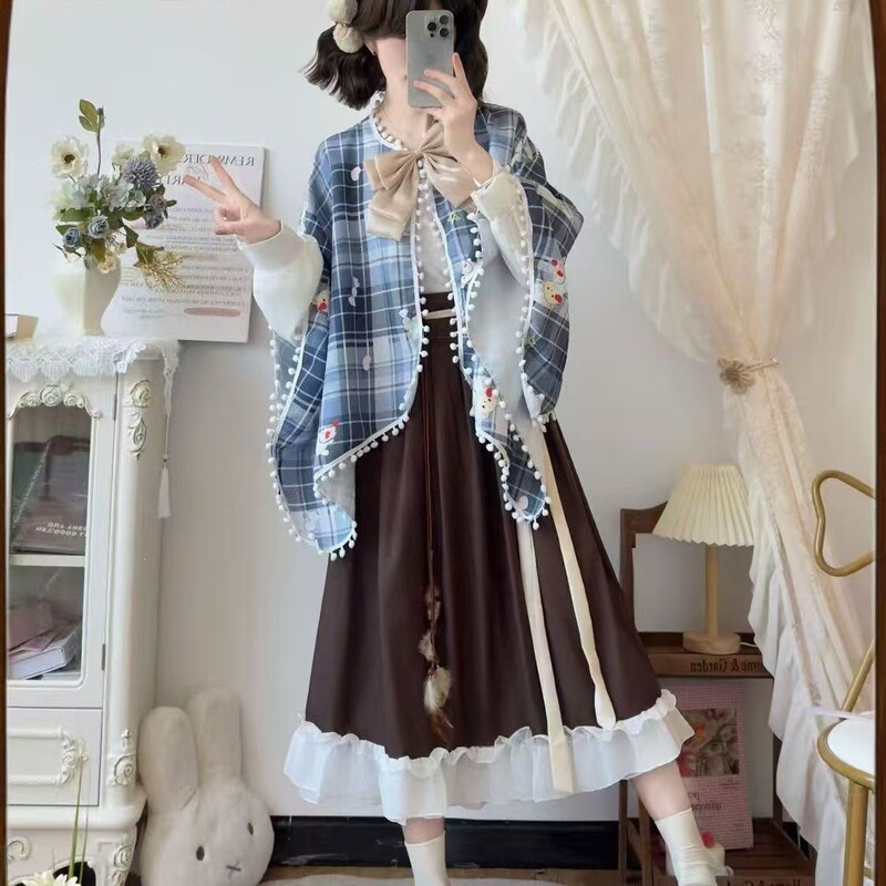 Hanfu for Women, New Chinese Style, Daily Wear, Han Elements, Improved Set, Fairy Style, Spring and Summer Hanfu Dress, Other Brands
