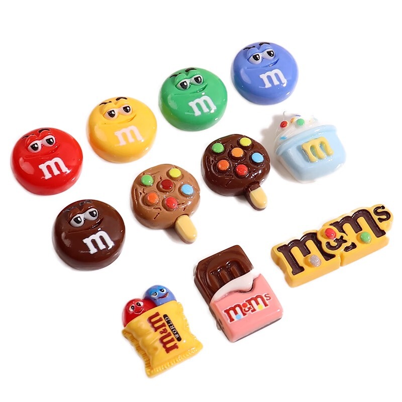 diy 樹脂 M ビーンズ楽しいチョコレートシミュレーション M ビーンズ表現ビスケットクリーム携帯電話ケースマニキュア diy ジュエリーアクセサリー|undefined