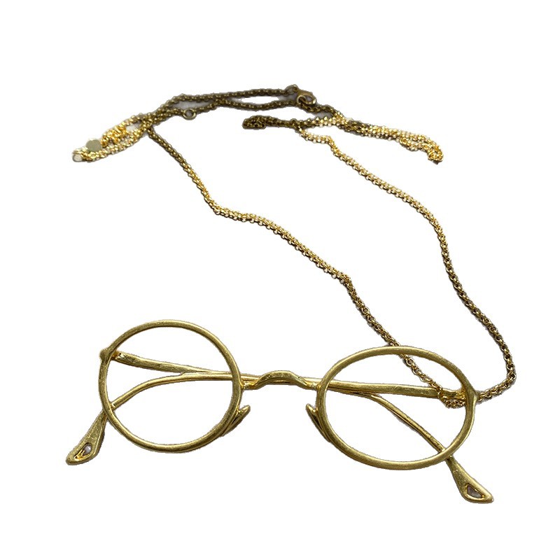 Retro glasses, pendant, necklace, strap, accessory