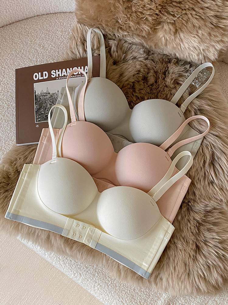 A3366 antideslizante sin tirantes pequeño pecho empuje hacia arriba gran belleza espalda sujetador chica Anti-exposición vestido de novia cubierta de la ropa interior