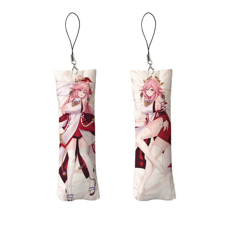 [小抱枕钥匙扣迷你挂件Mini Dakimakura魈钟离八重子书包挂件] → мини-подушка брелок ключей маленький подвесной брелок рюкзачок