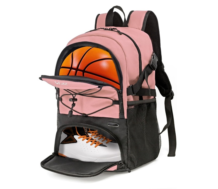 Bolsa de baloncesto transfronteriza Wolt, mochila de fútbol, mochila deportiva para hombres, mujeres y niños, bolsa de entrenamiento que puede contener una pelota de baloncesto de tamaño 7.