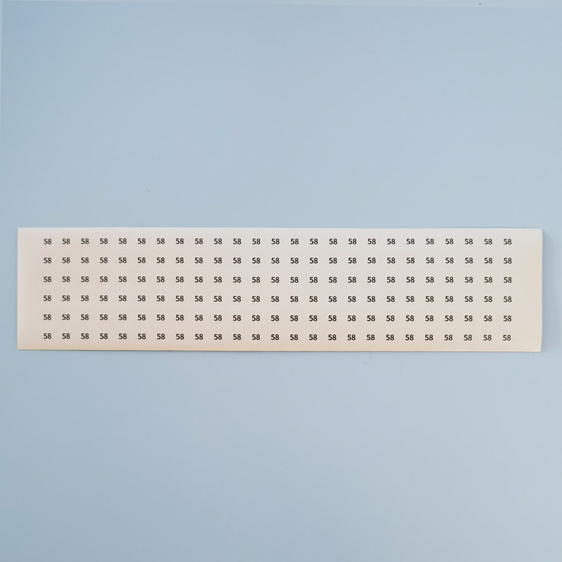サークル番号デジタルステッカー透明黒字サイズデジタルライブラウンドpvc 5mmステッカーリングブレスレット|undefined