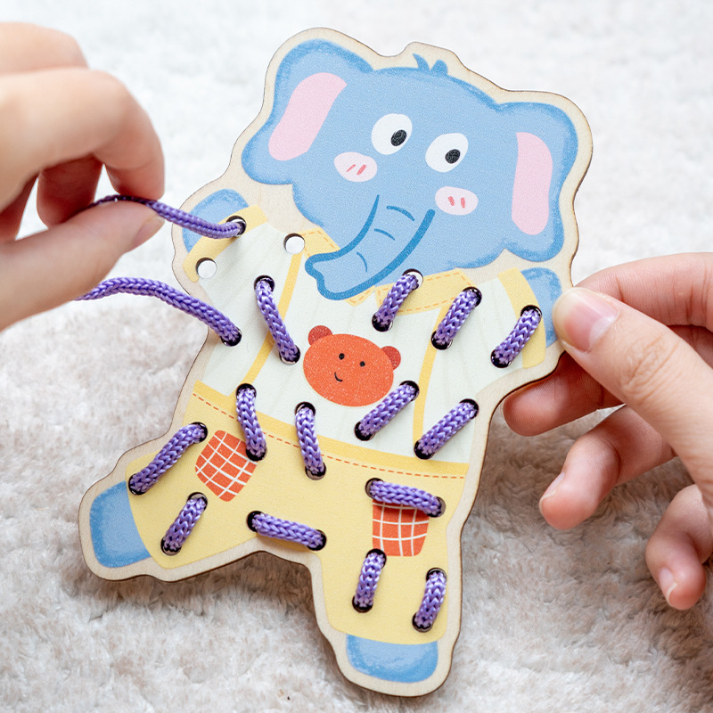 Smart toy for early age for training with beads