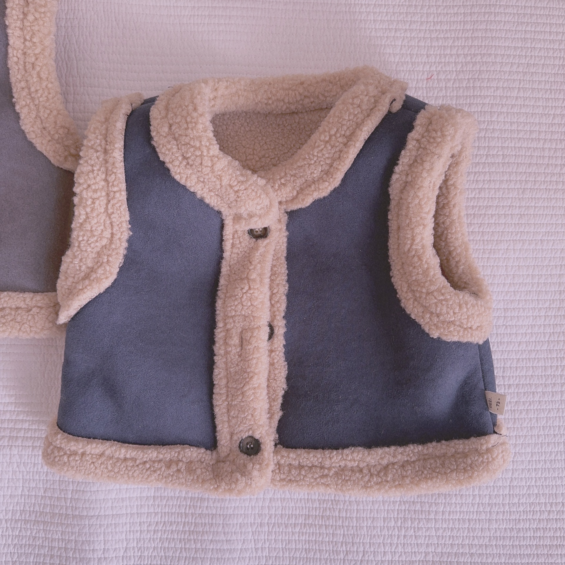 Bebé Chaleco de felpa 2023 otoño e invierno nuevo estilo coreano ropa para niños chaleco cálido para niños ropa de bebé para niños