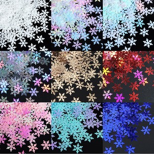 Cross-Border Christmas Decoration Snowflake Pieces Wedding Party Stage Snowflake Throw DIY Fake Small Sequins Christmas Party