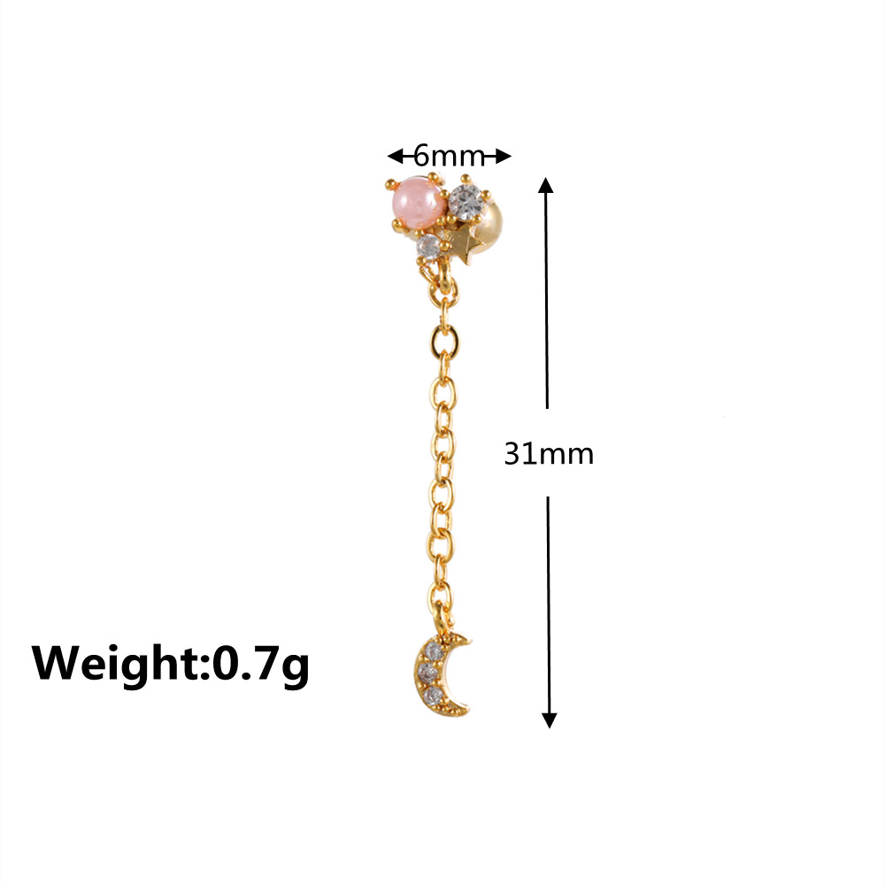 long temperament small fashion star ear bone studs butterfly earrings